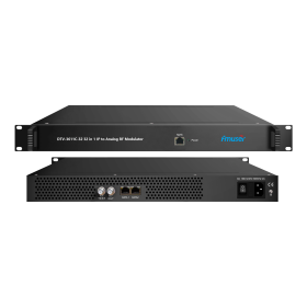 FMUSER DTV-3611C-32/64 32/64 IP(MPTS/SPTS) through 2/4 GE ports(MPTS/SPTS) in 32/64 PAL/NTSC/SECAM Analog RF Modulator (Color: DTV-3611C-32)