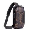 Anti Theft Sling Bag Waterproof Chest Bag Crossbody Backpack w USB Charge Port